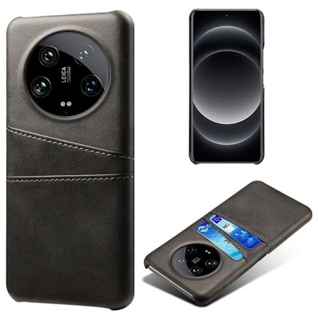Nahkakuori korttipaikoilla Xiaomi 14 Ultra Musta
