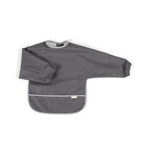 Filibabba Stone Grey/Cloudy Sleeved Bib One Size - Baby feeding - One size - Grey