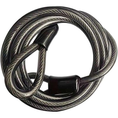 Kjettinglåser, sykkellåser, sikkerhetskabler, vinylflettet ståltråd forseglede ender med løkker, for sykler, motorsykler, båter, stiger, dører, 