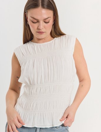 FREE/QUENT Blouse - White - XXL