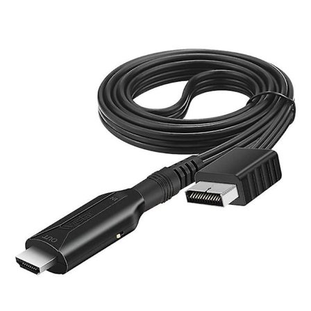 HDMI-kompatibel adapterkabel för Playstation 2 PS2, HD RCA AV-ljud och video