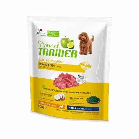 Natural Trainer Cibo Umido Con Manzo E Riso Per Cani Adulti