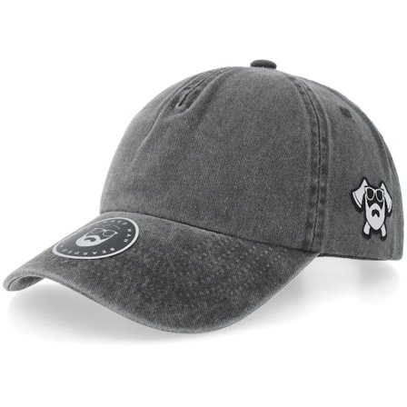 Bearded Man - Noir unconstructed Casquette - Bm Crossed Axes Vintage Black A-frame Dad Cap @ Hatstore