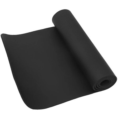 QD-Lydreduserende Matte for Tredemølle, Gulvbeskyttelse, Rektangulær Form, Gym, Hjemmetrening 183.00X62.00X0.70CM 1 stk Svart 183.00X62.00X0.70CM