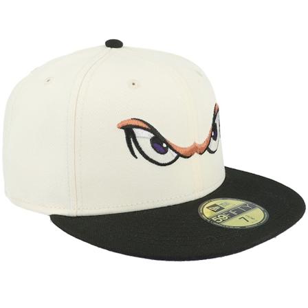 New Era - MiLB Beige fitted Cap - Lake Elisnore Storm Garden 59FIFTY Chrome/Black/Purple Fitted @ Hatstore