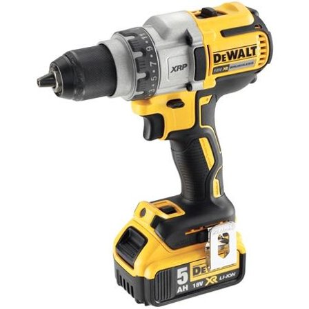 Dewalt DCD991P2 Bore-/skruemaskine med 2 stk 5,0 Ah batterier og oplader, Maskiner