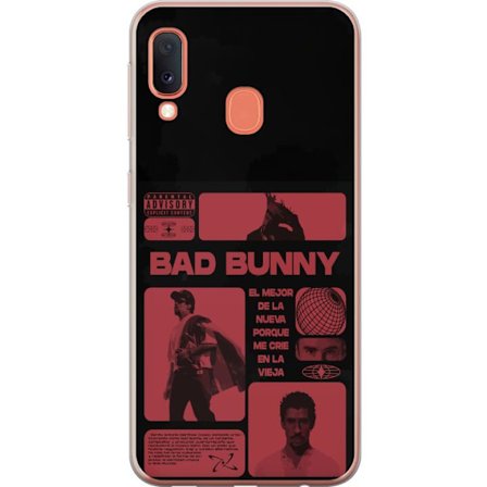 Kompatibelt Mobildeksel til Samsung Galaxy A20e Bad Bunny NFL-inspirert skjoldlogo med amerikansk fotball og stjerner