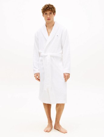 Tommy Hilfiger Towelling Robe - White - XL