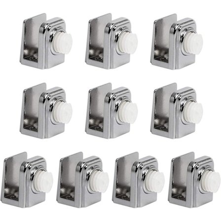 Glashylde Beslag Glasklemme Holder Glas Hylde Holder Støtte Glasklemme Beslag Hyldeklemme, Egnet til 5-8 mm / 0,19-0,3 tommer tyk CGl