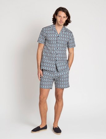 The Resort Co. Resort Shirt Capri - Blue - M
