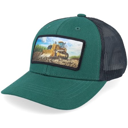 Kiddo Cap - Grün trucker Cap - Kids Bulldozer Patch Green/Black Trucker @ Hatstore