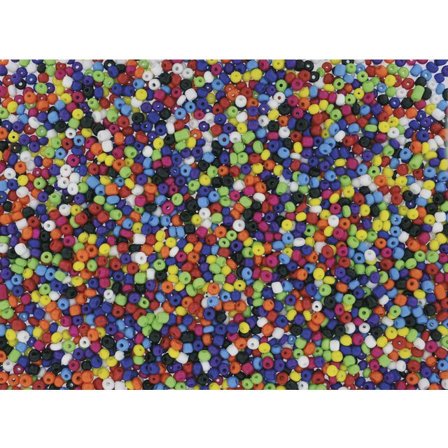 Glaspärlor rocailles 500g - Lyreco - Skola och förskola - Hobbymaterial - Pärlor