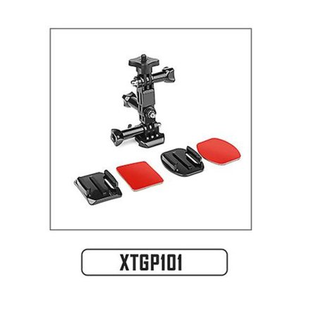 Shoot Actionkamera Tillbehör Set För Gopro Hero 10 9 8 7 5 Xiaomi Yi 4k Sjcam Sj4000 H9 Insta360 Basfäste Go Pro Hjälm Kit(XTGP101)