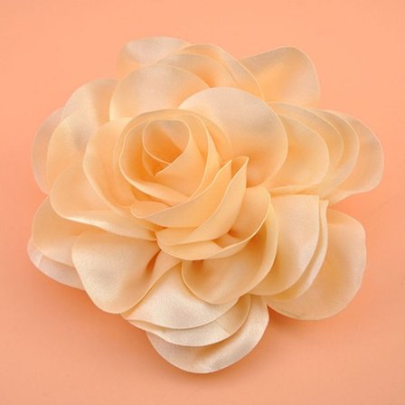 Hårklämma Satin Flower IVORY