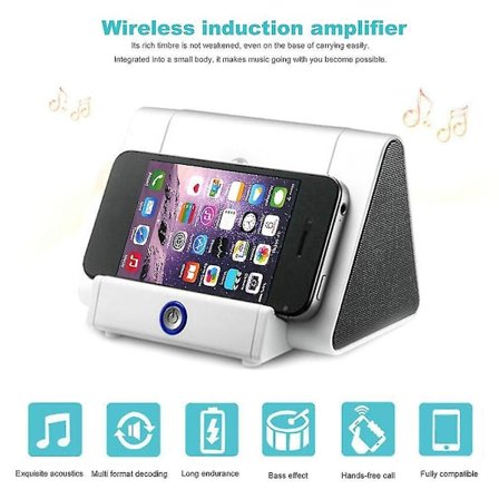 Langaton Mini Älykäs Induktio Kaiutin Puhelimen Telakka