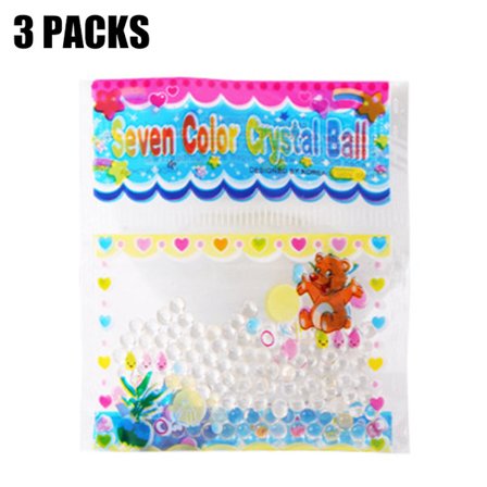 300 st Vattenväxt Jord Blomma Gelé Kristall Jord Lera Pärlor Gel Pärlor Bollar Hem Vas Inredning