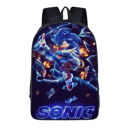 Sonic Student Ryggsäck Sonic Mus Barn Tecknad Ryggsäck hög kvalitet-P