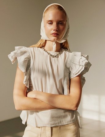 Sofie Schnoor Samarasw Top - Blue - 42