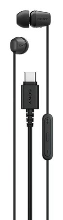 Sony IER-EX15CB USB-C Wired Earbuds with Mic Black
