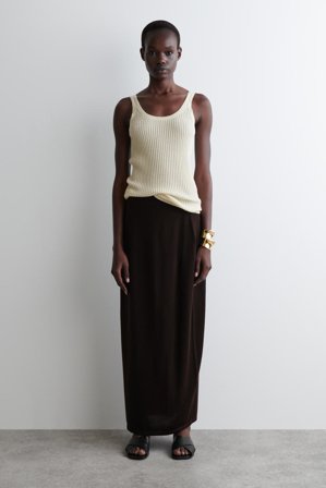 COS Ledersandalen Mit Kreuzriemen in Schwarz - Frauen