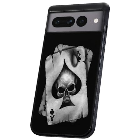 Google Pixel 9/9 Pro - Skal/Mobilskal Döskalle Kortlek