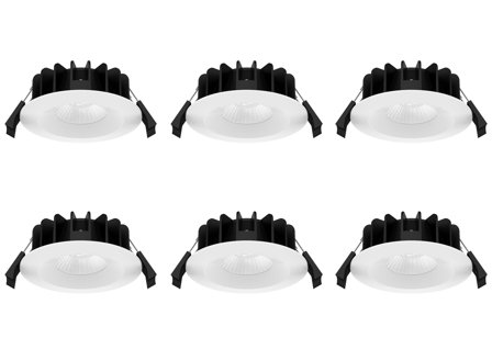 Westal WLD-R84 Downlight fast, 8 W, vit, 6-pack 2700 K, 550 lm, Belysning