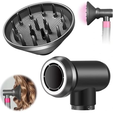 Antiflygmunstycke, universell hårstyling för Dyson för Airwrap Hs01/hs05-tillbehör (diffuseradapter)