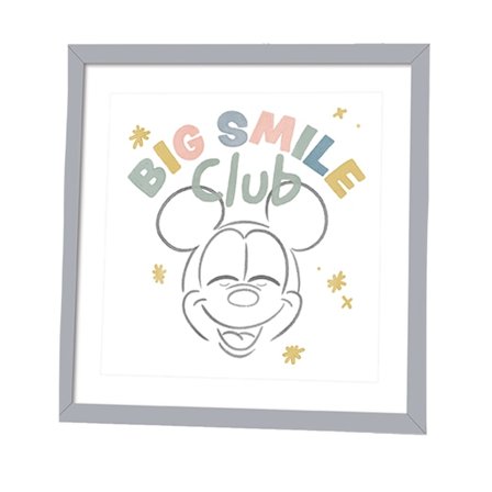 Disney Big Smile Club Mickey Mouse Print 40cm x 40cm Vit