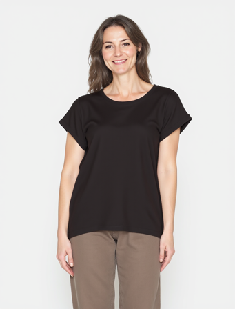 B. COPENHAGEN - Kortærmet T-shirt - Sort