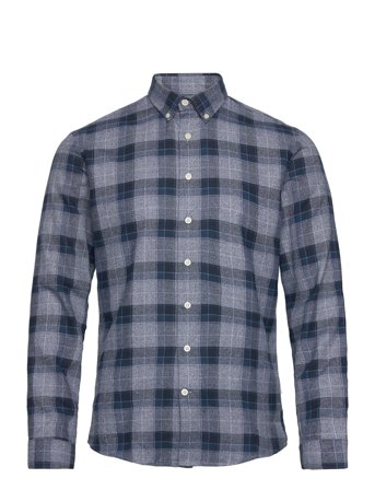 Lindbergh | Twisted Yarn Checked Shirt L/S | S