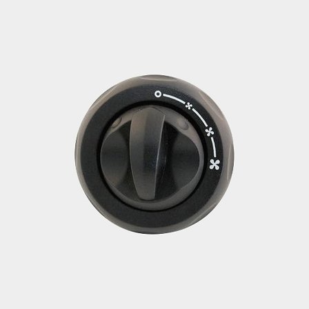 Interruptor para desembaciador / aquecedor Siroco, 12 / 24 V, 20 A, redondo, compatível com desembaciador / aquecedor com 3 velocidades de ventilador