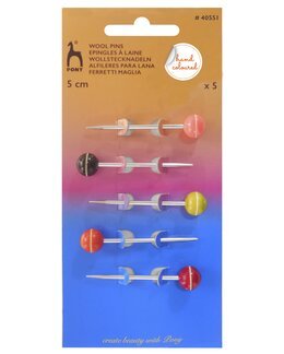 Ullnåler 5-pk - 5 cm - Pony