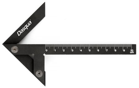 Dasqua 513898 Precisionsvinkel 100x70 mm, Mått & vattenpass