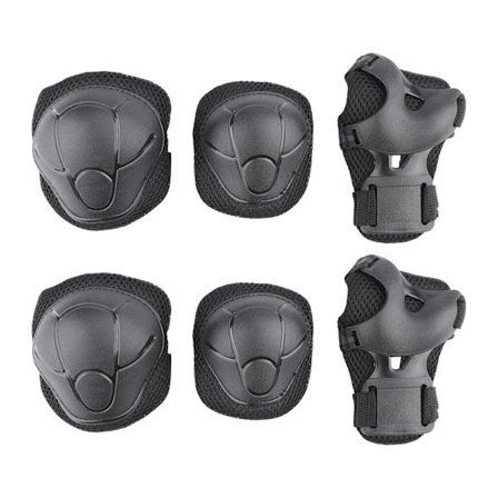 Beskyttelsessett for barn og voksne med knebeskyttere, albuebeskyttere og håndleddsbeskyttere 6 i 1 for rulleskøyter, skateboard, sparkesykkel, sykkel