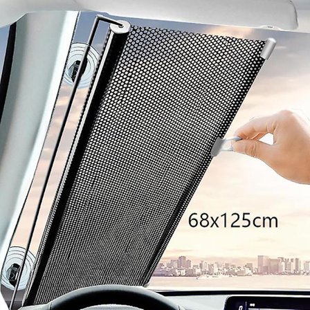 Bil Auto Infällbar Solskydd Parasoll Främre Fönster Solskydd Skydd Gardiner Interiör Vindruteskydd Tillbehör - Vindrutesolskydd