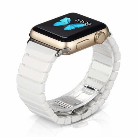 CERAMIC ARMBAND FÖR APPLE WATCH 42/44mm VIT