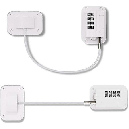 2 kpl Jääkaappilukko Pakastinlukko Jääkaapin oven lukko Yhdistelmälukko Lasten turvalukko kaappiin