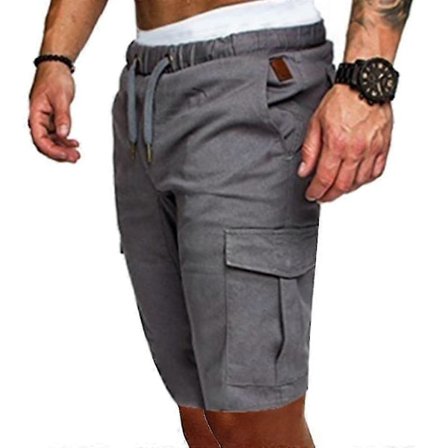 Miesten joustavat cargo-shortsit kesäiset rennot jogger-taisteluhousut