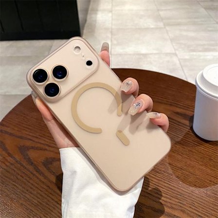 Magneettinen puhelinkotelo, yhteensopiva iPhone Air -langattoman latauksen kanssa, kova takakansi sopii iPhone 17 Pro Max -puhelimelle.