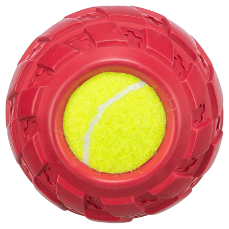 Trixie Tennispallo renkaassa luonnonkumi Ø 7,5 cm