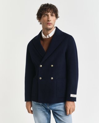 GANT - Håndsydd klubbblazer til herre evening blue