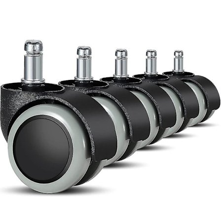 Erstatningshjul for kontorstoler på harde gulv - 5-pakning - 11 mm / 22 mm - For gamingstoler, snurrstoler, Pr_RY