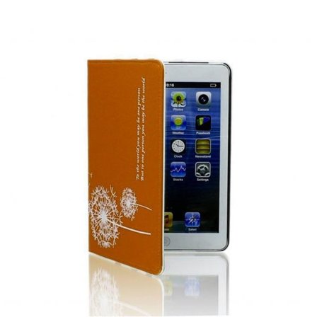 Läderfodral iPad Mini / Mini 2 & Mini 3 Maskros - Brun