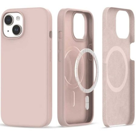 Gummibelagt Minimalistisk MagSafe Cover iPhone 13 - Pink