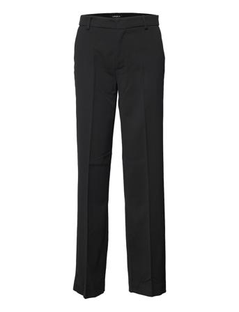 Trouser Gyrid Low Straight Bukser Med Lige Ben Sort Lindex