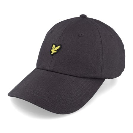 Lyle & Scott - Black unconstructed Czapka Z Daszkiem - Baseball Cap Gunmetal Dad Cap @ Hatstore