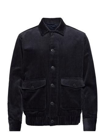 Slhthomas Cord Jkt Black Selected Homme