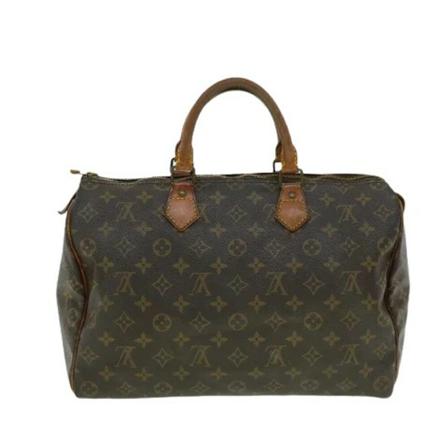 Louis Vuitton Vintage, Pre-owned Speedy 35 Monogram Handbag Bruin, Dames, Maat:ONE Size