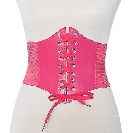 Dam Vintage Gothic Steampunk Korsett Top Body Shaper Spänne Bred midjeband Midjebälte Underbyst Korsett Bälte Tillbehör Body,rosa Röd