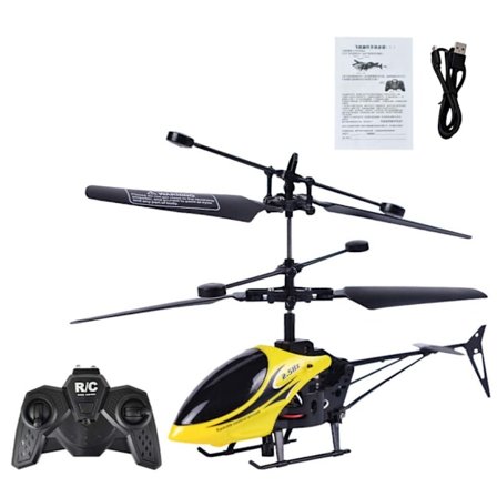 RC Helikopterfly 2-kanals RC-fly med LED-lys Antikollisionsfly